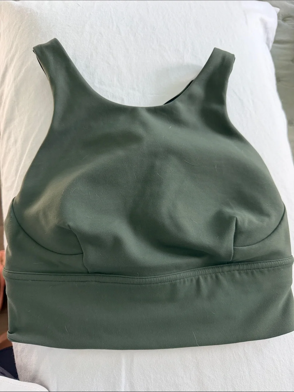 lululemon athletica Deep Olive Green Scoop Neck Sports Bra